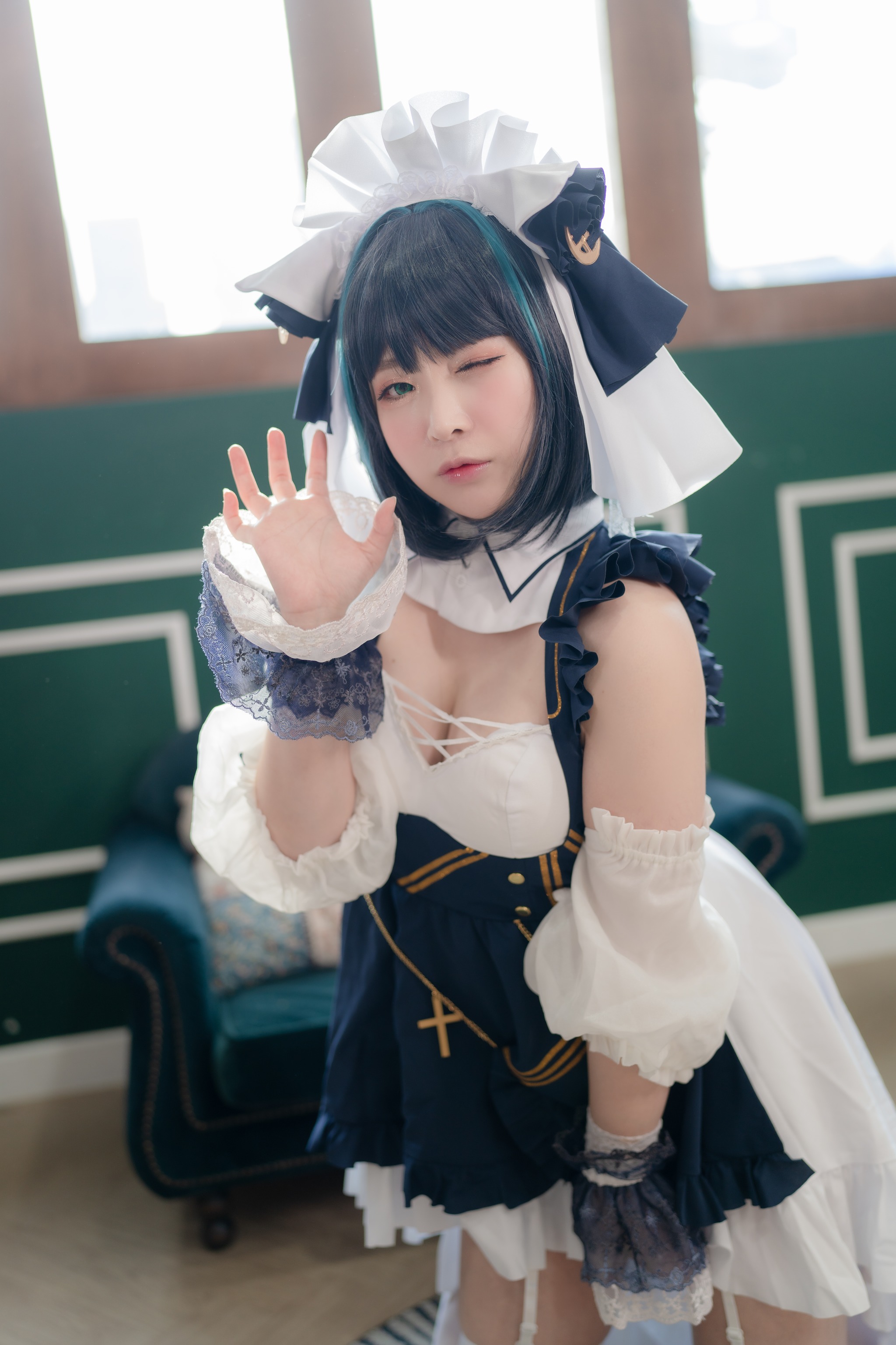 图片[1]-Yuna (윤아) – NO.062 Vol.7 AzurLane HMS Cheshire [99P]-XikXak